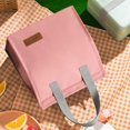 thumbnail image 1 of Bolsa de comida Qianying, bolsa bento catiónica portátil vertical, bolsa aislante, bolsa tipo caja de arroz, bolsa bento de gran capacidad, regreso a clases, útiles escolares, papelería, liquidación, 1 of 8