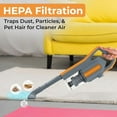 thumbnail image 3 of Stick Vac 3-in-1 Cyclonic Vacuum Cleaner, HEPA Filtration, 600W Motor, 1 L Dust Cup, Long Corded Stick Vacuum, for All Surfaces, SVK-160, 3 of 6