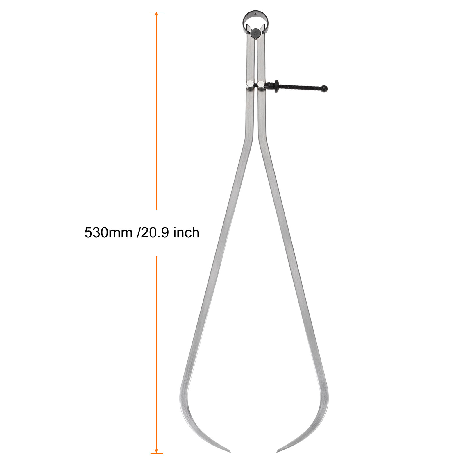 Spring Joint Caliper 20 inch/500mm Steel Spring Outside Caliper for Wood Turning Lathe Work