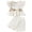 R0329-White, variant on TOWED22 Toddler Infant Adorable Summer Clothes 2 Piece Tank Top Sleeveless Tee and Shorts Sweet Sets Lovely(Light Blue,5-6 Y)