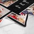 thumbnail image 5 of Custom Blanket with Photos Text Customized Blanket Personalized 7-Photo Collage Memorial Gifts Christmas Birthday Blankets for Family Friends Pets Mom Dad Wife Husband, 5 of 6