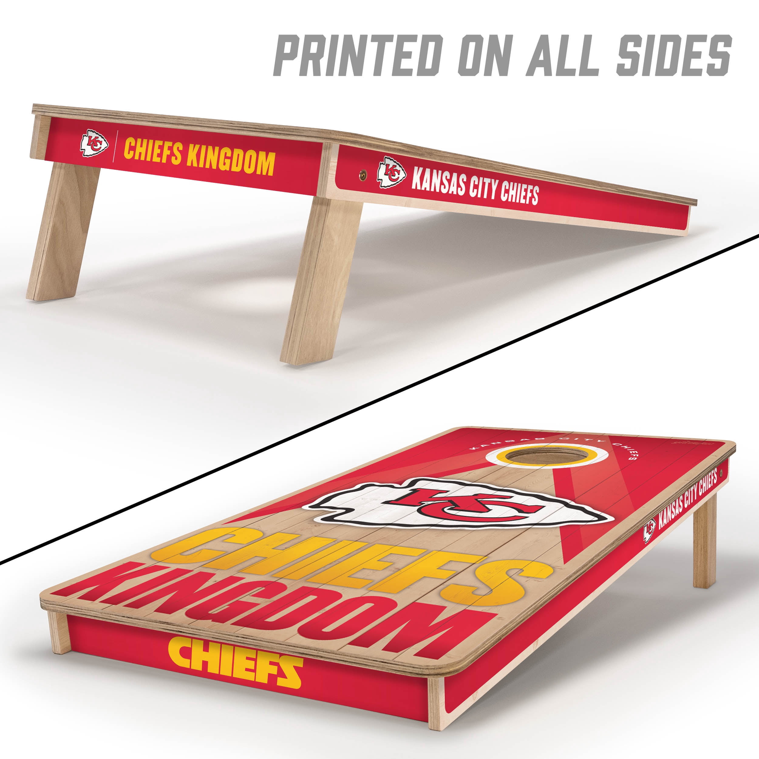 YouTheFan NFL Kansas City Chiefs 2x4 Slogan Series Cornhole