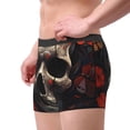 thumbnail image 2 of Balery Vintage Butterfly Flower Skull Calzoncillos bóxer para hombre, ropa interior de algodón suave y transpirable con cinturilla de nailon-XX-Large, 2 of 5