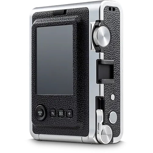 Fujifilm Instax Mini EVO Hybrid Black Instant Camera | Twin Pack Film |  32GB microSD Card with Adapter | Black Camera Case