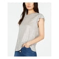 thumbnail image 3 of MICHAEL KORS Womens Purple Heather Short Sleeve Top Size: XL, 3 of 3