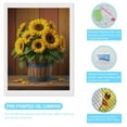 thumbnail image 3 of Diamond Art Kits for Adults, Sunflowers In Rustic Wooden Bucket 5D Diamond Painting Kits for Adults Beginners, DIY Full Drill Diamond Painting, Gem Art and Crafts 12x16, 3 of 7