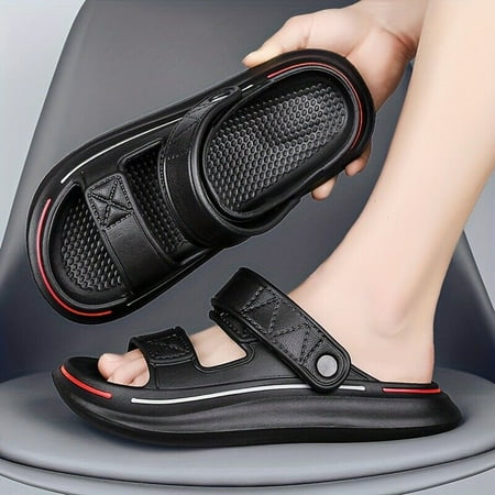 Men Sandals Eva Stink-proof Hollow Slippers Beach Walking Casual Shoes