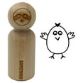 thumbnail image 1 of Wary Chicken Rubber Stamp for Scrapbooking Crafting Stamping - Small 3/4 Inch, 1 of 7
