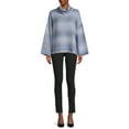thumbnail image 2 of Time and Tru Women's Ombre Cowl Neck Pullover Sweater, Midweight, Sizes XS-XXXL, 2 of 5