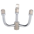 thumbnail image 1 of Cabezal de riego por aspersión de metal con 4 boquillas para un riego eficiente de jardines y patios, 1 of 8