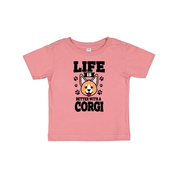 Inktastic Life is Better with a Corgi Boys or Girls Baby T-Shirt