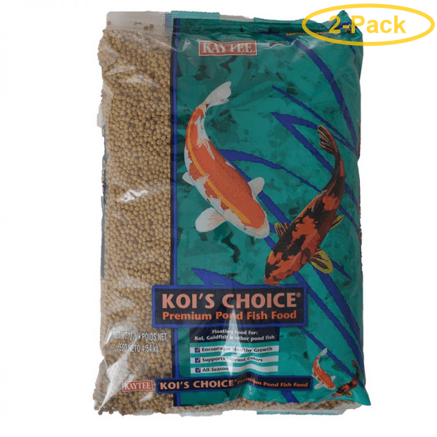 Kaytee Koi's Choice Premium Koi Fish Food 10 lbs Pack of 2 Walmart