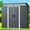Gray-6*4, variant on Lofka 6’x4’ Outdoor Storage Shed with Sliding Lockable Doors, Garden Metel Sheds for Backyard, Patio, Dark Gray