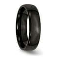 thumbnail image 3 of Auriga Fine Jewelry Stainless Steel Polished Black IP-plated 6 mm Band for Women Size 8.5, 3 of 6