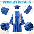 thumbnail image 7 of Alaiyaky Kindergarten Graduation Cap and Gown 2026 Kids Preschool Graduation Shiny Cap Gown Set with Tassel Stole Certificate, 7 of 7
