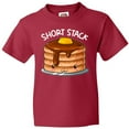 thumbnail image 3 of Inktastic Short Stack Cute Pancake Breakfast Youth T-Shirt, 3 of 5