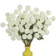 thumbnail image 1 of Flores artificiales Briful 12 unidades de crisantemos blancos con tallos de 53 cm, 1 of 7
