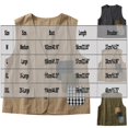 thumbnail image 2 of Women's Cotton Linen Vest Sleeveless V-Neck Button Cotton Waistcoat Vest Casual Outdoor Multi-Pocket Vest, 2 of 5