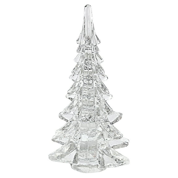 Elegant and Modern Murano Style Art Glass Colorful Centerpiece for Home Decor - Glass Christmas Tree, 11 Inches