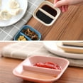 thumbnail image 6 of Happy Date Dual Dipping Bowls Dual Sauce Bowls Divided Sauce Dishes Wasabi Sushi Dipping Plates Appetizer Serving Tray for Restaurant Kitchen, Soy Sauce, Ketchup, BBQ Sauce, 6 of 9
