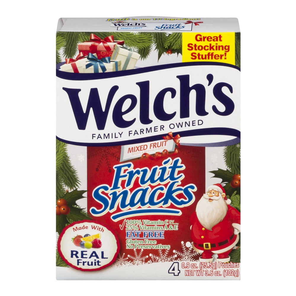 Welch's GlutenFree Mixed Fruit Snacks, 0.9 Oz., 4 Count