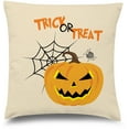 thumbnail image 1 of Awkward Styles Halloween Decorative Pillow Covers Trick or Treat Pumpkin Throw Cushion Case, 1 of 2