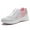 Pink and White, variant on Womens Sneakers Breathable Mesh lightweight Lace-up Woman Running Athletic Tennis Walking Shoes Pink Size 6.5