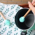 thumbnail image 2 of Silicone Honey Dipper Sticks Wood Handle Jam Dippers Syrup Stirrer for Honey Pot Jar Container Random Color, 2 of 7