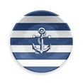 thumbnail image 2 of Abode Homewares by TarHong Nautical Anchor Salad Plate, 8.5 x 0.7", Set of 6, 2 of 2