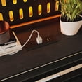 thumbnail image 5 of Leumius Twin XL Size Loft Bed with Storage Shelves and Pegboard,Metal Loft Bed Frame with USB Ports and LED Lights,Black, 5 of 12