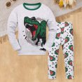 thumbnail image 2 of Toddler Boy Clothes Pajamas Dino Cartoon Pj'S Long Sleeve Sweatshirt Pants Sleepwear Set Outfits 2-Piece Homewear Sets, 2 of 4