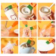 thumbnail image 6 of 3 in 1 Bottle Lid Brush Cup Glass Cover Cleaning Brush， Multifunctional Water Bottle Cleaning Tools for Nursing Lid Groove Cleaner Home Kitchen，Orange, 6 of 9
