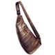 thumbnail image 2 of Mochila tipo bandolera Hebetag de piel para hombre y mujer color café, 2 of 7