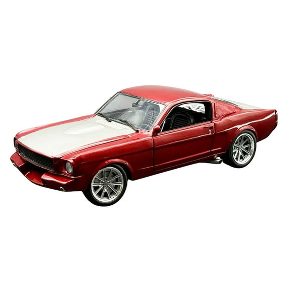 1965 Shelby GT350R Pro Touring Red Metallic with Silver Hood and Trunk Limited Edition 1/18 Diecast Model Car by ACME