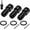 3pcs, variant on 1/4" Hex Shank Socket Converter, Quick Release 1/2" Square Drive to 1/4" Hex Impact Wrench Adapter, Secure Bit Holder for Mechanics, DIY Garage Repair and Brake Rotor Screws (1pcs)