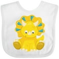 thumbnail image 3 of Inktastic Cute Dinosaur, Baby Dinosaur, Dino, Triceratops Boys or Girls Baby Bib, 3 of 4