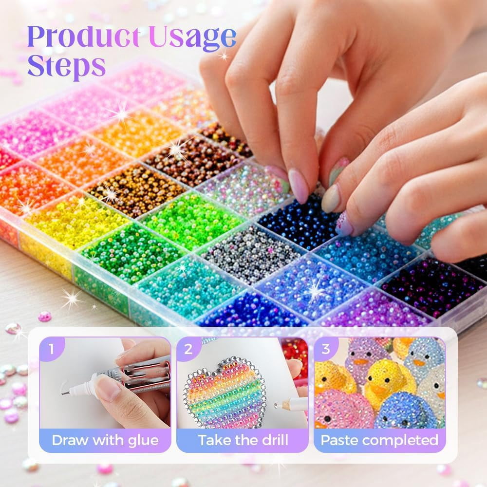 Bedazzling Kit,Colorful DIY Resin Rhinestone kit,2026 New Resin Jelly Rhinestones for Crafting Nails Face Makeup Crafts Tumblers