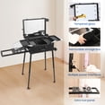 thumbnail image 5 of EasyinBeauty LED Light Rolling Make-up Box Hidden Bracket Storage Trolley Case with Key Lock, 5 of 10