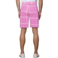 thumbnail image 3 of NOMADIC NOOK Plaid Shorts for Men's Regular Fit Flat Front Summer Chino Shorts 2 Pack, 3 of 5