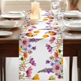 thumbnail image 3 of Table Runners 72 Inches Long Dress Scarves, Pink Flowers Farmhouse Kitchen/Dining Table Runner, Coffee Tablerunners, Elegant Spring Floral Pastoral Watercolor 18x72 Inch, 3 of 9