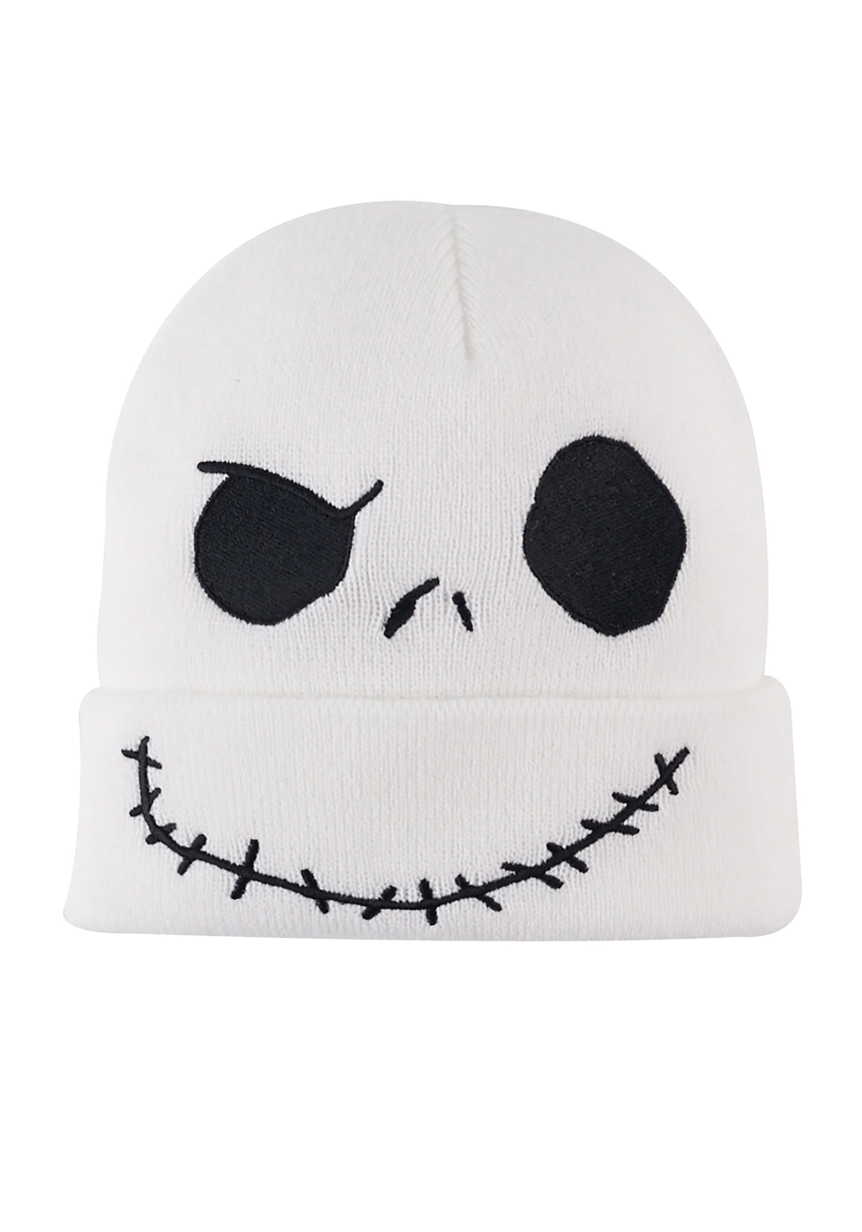 Jack Skeleton Nightmare Before Christmas Winter Knit Hat Cap Mask New OSFM 