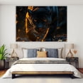 thumbnail image 4 of Mudket Panther in Golden Light Canvas Wall Art, Framed Wild Animal Wall Decor for Men's Office Living Room, Cool Leopard Wall Art Ready to Hang - 12"L x 8"W, 4 of 10