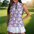 thumbnail image 4 of Uorisanigo Easter Egg Womens Golf Shirt Size XS Fashionable Quarter Zip Quick Dry Athletic Polo Shirts Soft Versatile Rabbit Tennis Tops for Workout Sports, 4 of 7