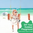 thumbnail image 4 of GoDecor 60" Kids Belt Swing with Chain, Green, 4 of 6