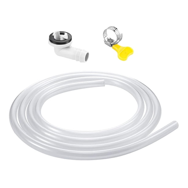 Kit de conexión de drenaje para aire acondicionado, conector para tubería de drenaje de condensado, sistema universal de drenaje de PVC para la gestión y eliminación de agua de la unidad de aire acon