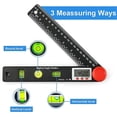 thumbnail image 2 of Digital Angle Finder, 0~999 Digital Protractor Ruler Bubble Level Goniometer Electronic 230mm Inclinometer, 2 of 5
