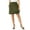 Dark Olive Green, variant on Women's Plus Size Everyday Stretch Cotton Skort