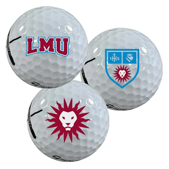 Loyola Marymount University Lions Logo Edition Taylormade Distance Golf Balls 12-Pack (Dozen)