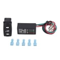 thumbnail image 2 of Commutateur de Bascule de Clignotants LED Étanche Anti-Choc 240W Moto LED Clignotant Relais DC12V, 2 of 14