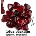 thumbnail image 4 of Factory Direct Craft Red Glass Heart Gems, Pack of 15 Decorative Glass Hearts for Valentine's Day, Wedding Table Scatter, Vase Fillers & DIY Crafts, 4 of 6